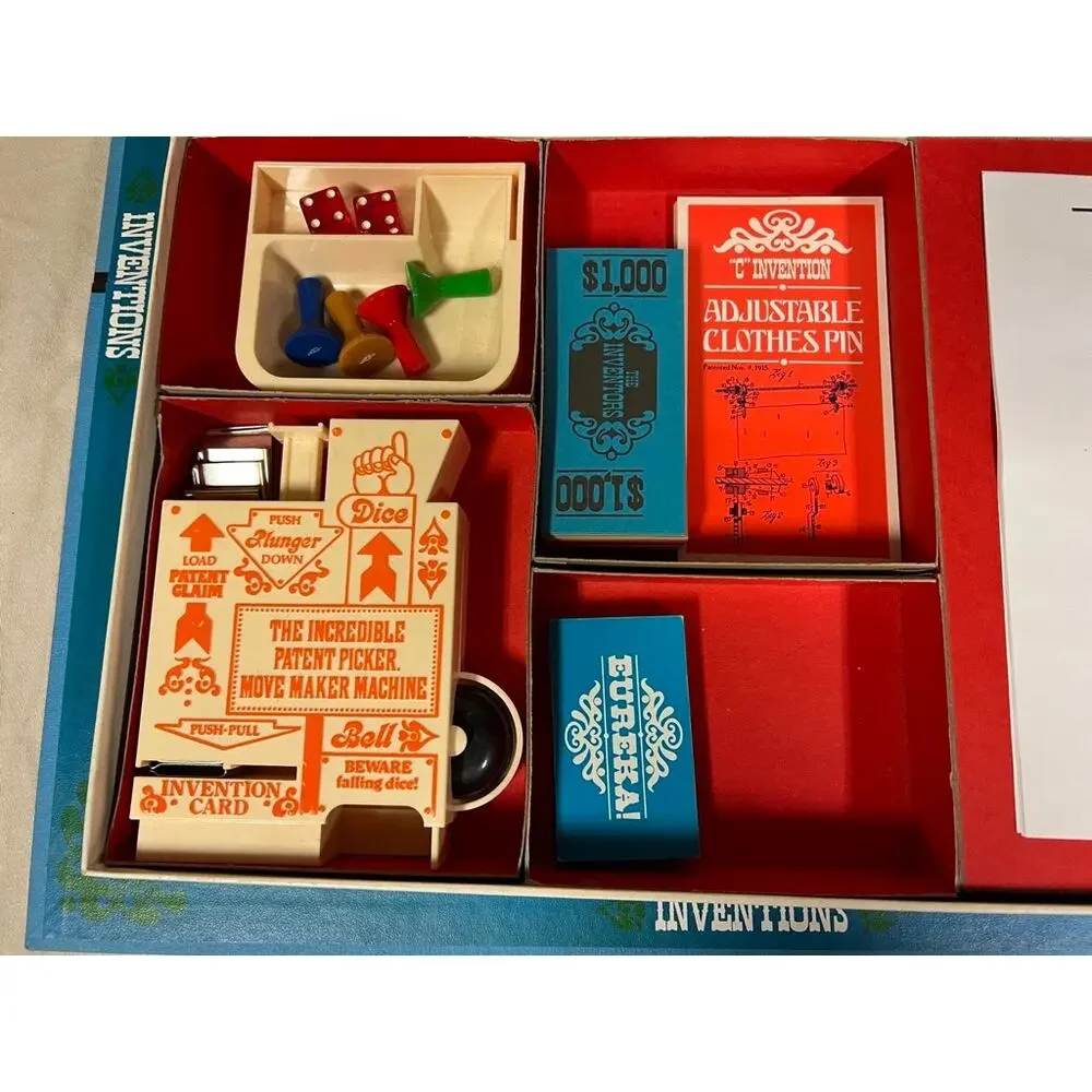 The Inventors Board Game 1974 Vintage